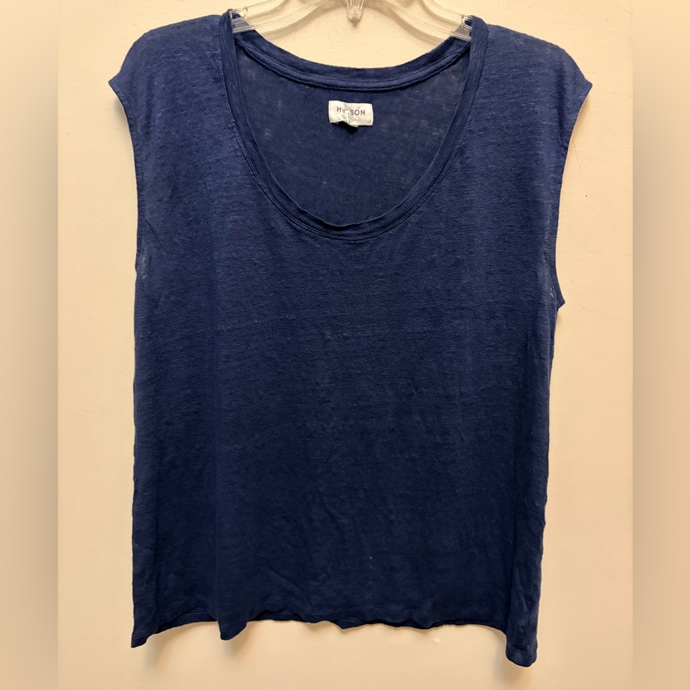 HUDSON NORTH 100% Linen Sleevless Top